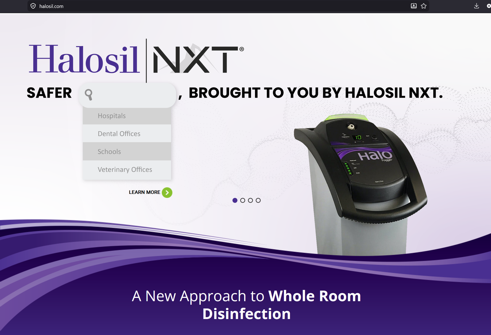 Halosil NXT revised homepage